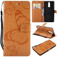 ราคา FUCASE Huawei Nova 2i Mate 10 Lite Blue Embossed ผีเสื้อ กระเป๋าเงินแบบกลับด้านได้เคสสำหรับหัวเหว่ย Nova 2i Mate 10 Lite 5 9 (564348106)