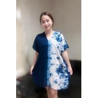 ราคา เสื้อมัดย้อม ตัวยาว เสื้อตัวยาว หรือใส่เป็นมินิเดรสได้ เสื้อกระเหรี่ยงมัดย้อม (22404805596)