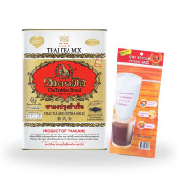 ราคา ชาตรามือ ชาไทย สูตรเอ็กซ์ตร้าโกลด์ กระป๋องใหญ่ 450 กรัม (22789303488)