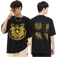 ราคา เสื้อยืดลายยันต์ 4ยันต์พญาเสือโคร่ง เสื้อลายไทย เสื้อลายยักษ์ หนุมาน ผ้าcotton com32อย่างดี สกรีนหน้าหลัง ราคาถูก TSHIRT (22140588669)