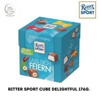 ราคา Ritter sport choco cubes Delightful ริทเทอร์สปอร์ท ช็อคโก คิวบ์ ดีไลท์ฟูล กล่องฟ้า ขนาด 176 กรัม g BBE 02 2025 (21131177822)