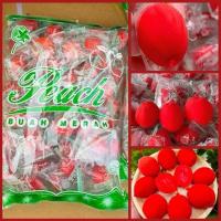 ราคา ลูกท้อแดง แช่อิ่ม 1 โล อิ่มอร่อย (22847759338)