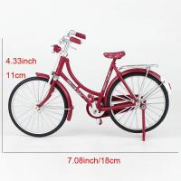 ราคา โมเดลจักรยานของเล่น 1 10 มินิโลหะผสมของเล่นจักรยานโลหะผู้ชายและผู้หญิงจำลองจักรยานวินเทจย้อนยุคของเล่นจักรยานไม่จำเป็นต้องติดตั้งสีดำสีแดง (22855179190)