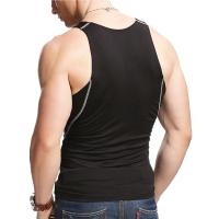 ราคา เสื้อกล้ามออกกำลังกายแขนกุดเสื้อรัดกล้ามเนื้อสำหรับผู้ชาย (21164283374)