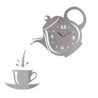ราคา นาฬิกาแขวนผนัง ถ้วยกาแฟสร้างสรรค์นาฬิกา DIY สติกเกอร์ติดผนังสเตอริโอตกแต่ง นาฬิกาแขวนไร้เสียง (21778655035)