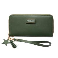 ราคา Solid Color Long Ladies Wallet Wallet Clip Tassel Ladies Wallet Zipper Coin Purse (19904242580)