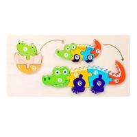ราคา 3 IN 1 จัดเซ็ทสุดคุ้ม จิ๊กซอว์ไม้ 3D ไม้อย่างดี เกรดหนาพิเศษ สีสวย ตัวต่อเด็ก ของเล่น เสริมพัฒนาการ puzzle wood toy (19379960567)