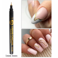 ราคา LIQUID CHROME ปากกาเพ้นท์เล็บ วาดลายเส้น สีเมทัลลิค สีทอง หัวมี2ขนาดให้เลือก อุปกรณ์เพ้นท์เล็บ (21760453116)