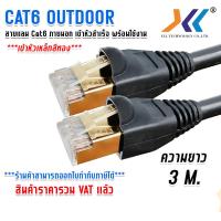 ราคา XLL สายเเลน CAT6 ภายนอกอาคาร สายอินเตอร์เน็ต สายเน็ต Lan Cable CAT6 Outdoor สำหรับใช้ภายนอกอาคาร เข้าหัวสำเร็จรูปพร้อมใช้งาน ความยาว 1 50 เมตร (17578466876)