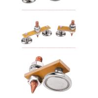 ราคา พร้อมส่ง แม่เหล็กจับสายดิน 1 หัว 2 หัว คีมจับสายดิน เหล็กจับสายดิน พร้อมหางปลา ตัวยึดสายดิน สายกราวน์แม่เหล็ก (22594014945)