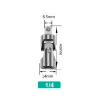 ราคา Multi specification conversion head 1 4 inch 3 8 inch 1 2 inch universal joint socket manual tool accessories (22909509523)