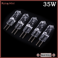 ราคา Ruing Hanak 5ชิ้น220V G5 3 35W 50W พื้นฐานฮาโลเจนประเภท JC โคมไฟไฟหลอดไฟหลอดไฟสีเหลือง (21141775630)