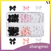 ราคา zhangmei ริบบิ้นสีขาวเรซินโบว์สำหรับติดเล็บ30ชิ้น 1กล่องริบบิ้น3D สวยงามอุปกรณ์ตกแต่งเล็บแบบทำมือ (22262882702)