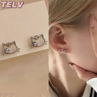 ราคา TELV ต่างหูน่ารัก Sanrio Hello Kitty zircon แวววาวตัวการ์ตูนน่ารัก INS สาวหวานหูสวยเครื่องประดับเครื่องประดับของขวัญ (22569480582)