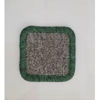 ราคา ที่รองแก้ว สี่เหลี่ยม พรมรองแก้วเย็บขอบ จานรองแก้ว แผ่นรองแก้ว ที่รองแจกกัน Coasters (19689304366)