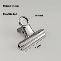 ราคา Clamp 75mm Stainless Steel Bulldog Clips Metal Office Paper Clip Binder Grip (22249551694)