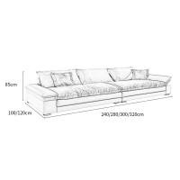 ราคา frosted cloth sofa โซฟาแฟชั่น เก้าอี้นั่งเล่น โซฟาปรับนอน ห้องรับแขก 4ที่นั่ง (21643298149)