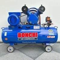 ราคา BONCHI ปั๊มลม ปั๊มลมโรตารี่ ถังลม ปั๊มลมสายพาน ขนาด 100 ลิตร มอเตอร์ 2 สูบ 3 แรงม้า พร้อมอุปกรณ์ 6 อย่าง สินค้ามีตัวเลือก (22962551533)