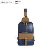 ราคา Louis Montini JEANS กระเป๋าคาดอก Belt bag ผ้ายีนส์ผสมหนังวัวเเท้ JEAN03 (21161150770)