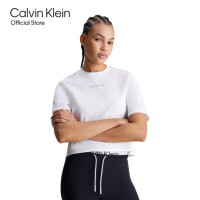 ราคา CALVIN KLEIN เสื้อยืดแขนสั้นผู้หญิง Essentials ทรง Relaxed รุ่น 4WS4K234 540 สีขาว (21727889608)