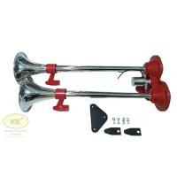 ราคา แตรด่วน แตรลม 2 ปาก แบบยาว ความยาวรวม 58 64 cm ใช้ได้ทั้ง 12V 24V พร้อมชุดขาจับ (21590914103)