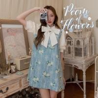 ราคา JBS2113 Poem of flowers dress เดรสทรงปล่อยงานปัก (22882025212)