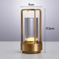 ราคา โคมไฟตั้งโต๊ะโลหะแบบชาร์จไฟได้ อัพเกรด ระบบควบคุมแบบสัมผัส 3 สี ห้องห้องนอนโคมไฟข้างเตียง ร้านอาหารโรงแรมโต๊ะบาร์ไฟตกแต่ง (21187365978)