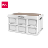 ราคา Deli กล่องพับได้พร้อมฝาปิดไม้ 30L 55L กล่องใส่อุปกรณ์แคมป์ปิ้ง ลังเก็บของ ลังเก็บของหลังรถ พับได้ พกพาสะดวก ใช้งานได้หลากหลาย รับน้ำหนักได้เยอะ Folding Box (22056678104)