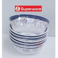 ราคา ซุปเปอร์แวร์ชามโคม 7นิ้ว 6ชิ้น ลายลิต่ติ้ล บลูเก้ เมลามีน100 (18783867378)