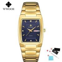 ราคา นาฬิกาข้อมือ WWOOR สแตนเลสกันน้ำสำหรับผู้ชายนาฬิกาควอตซ์ Top ธุรกิจแบรนด์หรูนาฬิกาสำหรับผู้ชายฟรีกล่อง 8837 (7478718598)