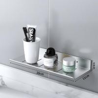 ราคา ULA Black Silver Kitchen Wall Hook Bathroom Shelf Shower Holder Storage Rack Towel Bar Robe Hooks Soap Holder Floating Shelf (19790717488)