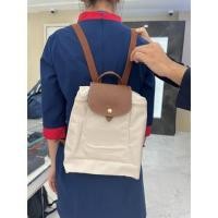 ราคา Longchamp Commemorative Female Bag Backpack Classic Backpack Nylon Foldable Travel Bag (22031983306)
