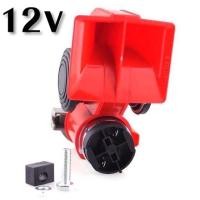 ราคา 12V 300DBแตรลมมอเตอร์ แตรลมไฟฟ้าแบบเสียงคู่ ดังไพเราะดังกังวาลHORN แตรไฟฟ้า ปากสีแดง (22721459427)
