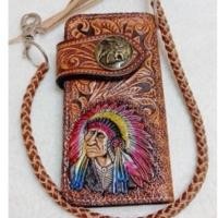 ราคา กระเป๋าตัง กระเป๋าตังผู้ชาย หนังแท้ แนววินเทจ เป็นกระเป๋าตังใบยาวลวดลาย ฟรีสายหนังแท้ให้ 1 เส้น พร้อมส่ง (15643473012)