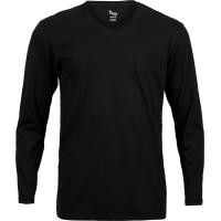 ราคา เสื้อยืดแขนยาว คอวี ผ้าฝ้ายแท้ 100 นุ่ม สบาย ไม่ย้วย (16441422971)