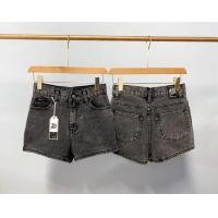 ราคา กางเกงยีนส์ขาสั้นเอวสูง เกงยีนส์ขาสั้นสีขาวผ้าไม่ยืดนะคะ (21888717936)