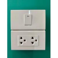 ราคา Panasonic พานาโซนิค สวิตช์ไฟ ปลั๊กไฟ สำเร็จรูป พร้อมหน้ากากฝาครอบ และบล็อกลอย สีขาว ขนาด 2x4 และ 4x4 มีฟุ๊กกับสกรูให้ (10322749894)