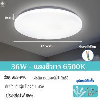 ราคา ไฟดาวไลท์เพดาน โคมไฟติดเพดาน LED โคมไฟซาลาเปา กลม 24W36W48W แสงขาว ไฟติดเพดานห้อง ห้องน้ำ ระเบียง ไฟเพดานบ้าน (22705849352)