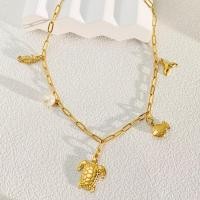 ราคา สร้อยคอจี้รูปปลาและปลาดาวชุบทองจาก Yuki สำหรับปาร์ตี้ชายหาดฤดูร้อนของเต่าปลาโลมา (22794706269)