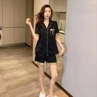 ราคา 802 SBT ชุดนอนผ้าซาติน ชุดนอนแขนสั้น ขาสั้น แต้งกระดุมด้านหน้า ลวดลายน่ารักสบายตา เนื้อผ้าเบา บาง นิ่ม ลื่น แนะนำมากค่ะ (22708359728)