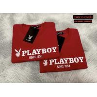 ราคา ขายดี เสื้อยืดPLAYBOY งานปักอก สกรีนแขน มี 5 สี ใส่ได้ชายและหญิง S M L XL (22206730443)