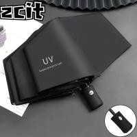 ราคา Automatic Sunny Umbrella Windbreaker Automatic UV Protection Umbrella Windproof UV Design (22842412676)