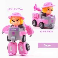ราคา Paw Patrol Transforming Robot Car ของเล่นเพื่อการศึกษาสำหรับเด็ก รถของเล่น (22960408004)