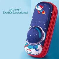 ราคา เคสกระเป๋าใส่ดินสอความจุมากกระเป๋าเครื่องเขียนกล่องดินสอการ์ตูนสองชั้น1ชิ้นอุปกรณ์สำนักงานปากกา EVA 3มิติ (22718304289)