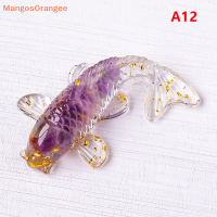 ราคา MG หินคริสตัลกรวดนำโชครูปปั้นปลา KOI เรซิ่นขนาดเล็กควอตซ์แฟนซีรูปปั้นปลาคาร์พตกแต่งบ้านของขวัญประดับโต๊ะ (22092184569)