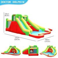 ราคา Inflatable Slide AirMyFun DOCTOR DOLPHIN Waterpark Castle Inflatable outdoor Swimming Pool ปราสาทเด้งสไลด์ทำให้พ (21936476398)