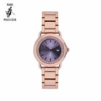 ราคา PPC DC27 นาฬิกาข้อมือผู้หญิง นาฬิกา หรูหรา แฟชั่น กันน้ำได้ แสดงวันที่ สายสแตนเลส ขนาดสาย 16 mm ประกันสินค้า 1 ปี แบรนด์ ปารีสโปโลคลับ รุ่น ÉTOILE DIAMOND RING DATE (22496285001)