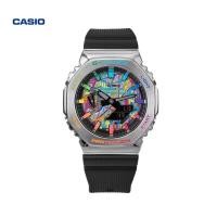 ราคา G SHOCK Casio แยม GM 2100เปลือกหอยสีรุ้งแหวน Logam Oktagon Arloji Kasual Olahraga (22394785730)