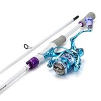 ราคา Sougayilang คันเบ็ดพร้อมรอก 2 ส่วน 1 8 M 6 สีม่วง M คันเบ็ดตกปลา คันตกกุ้งคิงด้อม 1000 2000 3000 4000 Series 5 2 1 รอกตกปลา คันเบ็ดหน้าดิน และรอกตกปลาชุดตกปลาที่สมบูรณ์แบบสาย PE สีรุ้ง (22774271611)