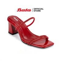 ราคา Bata บาจา รองเท้าส้นสูงแบบสวม สูง 2 นิ้ว สำหรับผู้หญิง สีแดง 6615045 สีขาว 6611045 สีดำ 6616045 (22983042950)